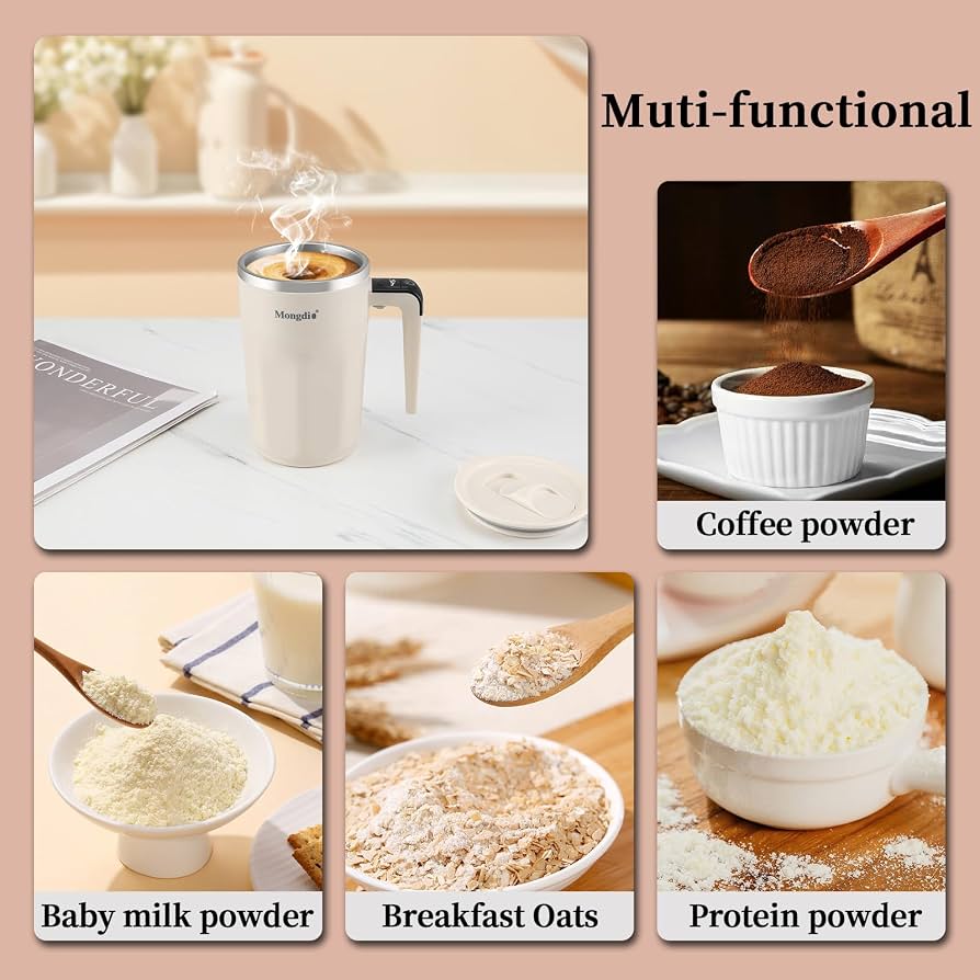 Automatic Self-Stirring Coffee Mug | Rechargeable Electric Mixing Cup