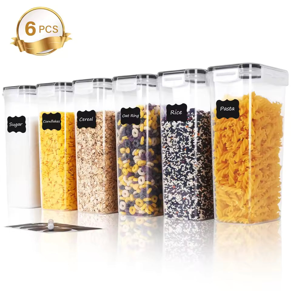 Airtight Food Storage Container Set | BPA-Free Kitchen Pantry Storage Canisters