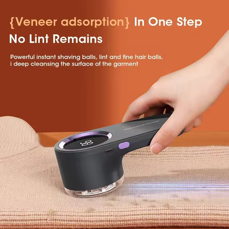 Premium Portable Electric Fabric Lint Remover | Rechargeable Clothes Defuzzer