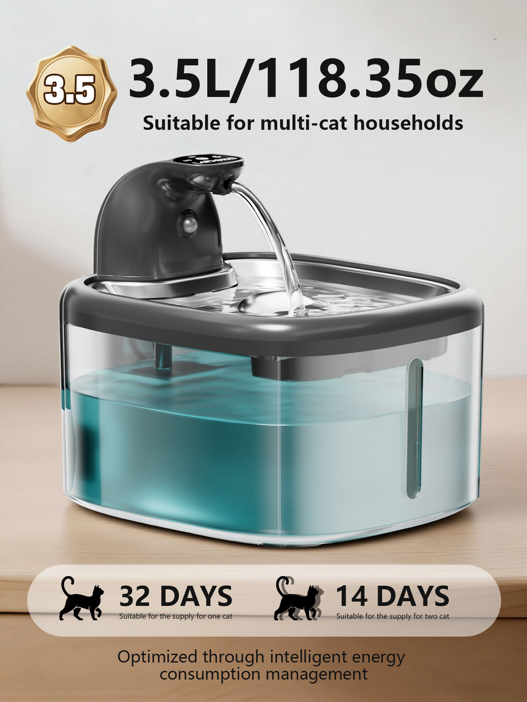 Automatic Pet Water Fountain | USB Electric Cat & Dog Water Dispenser