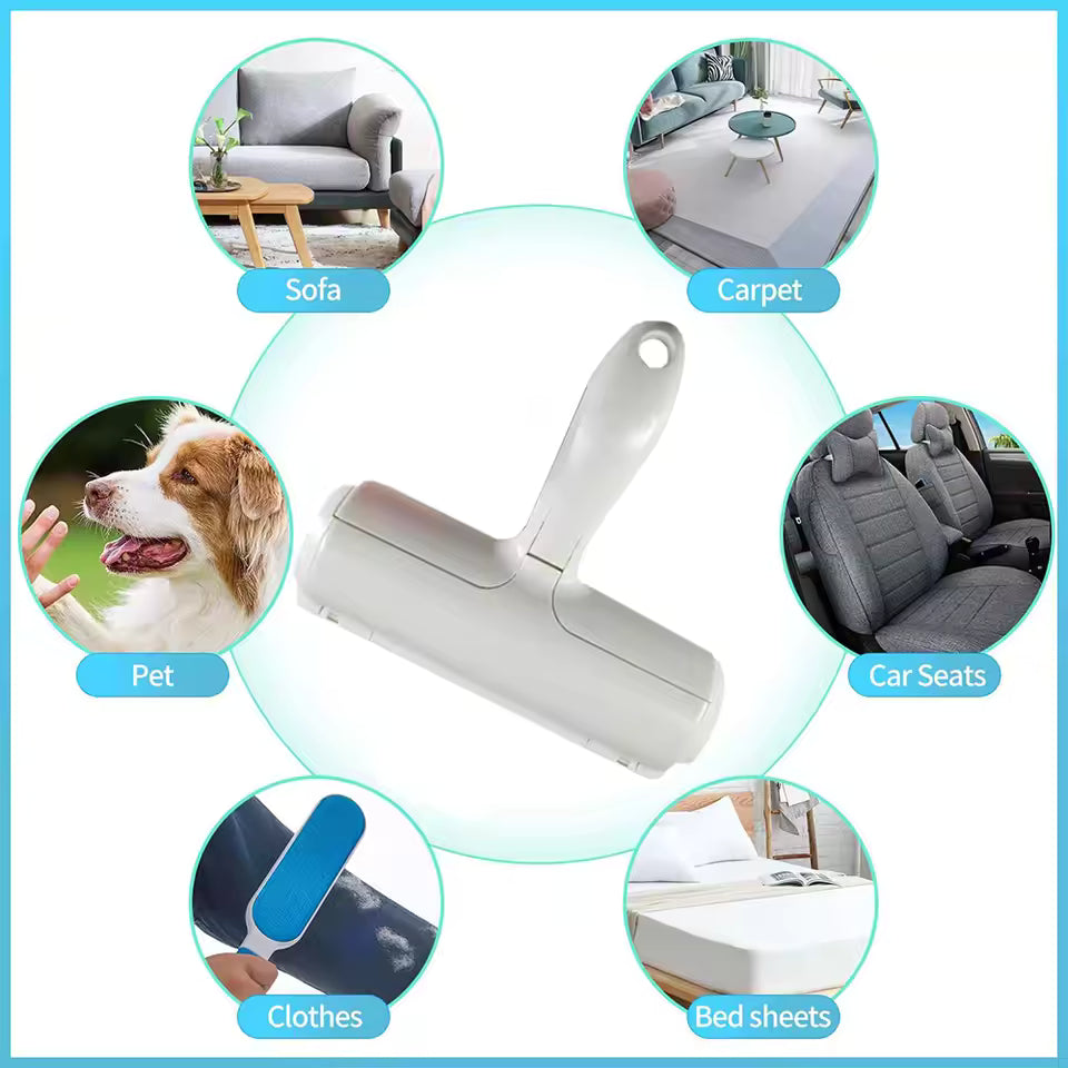 Reusable Pet Hair Remover Roller | Furniture & Carpet Fur Cleaner