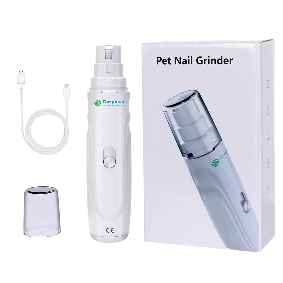 Rechargeable Pet Nail Grinder | Quiet Electric Dog & Cat Nail Trimmer