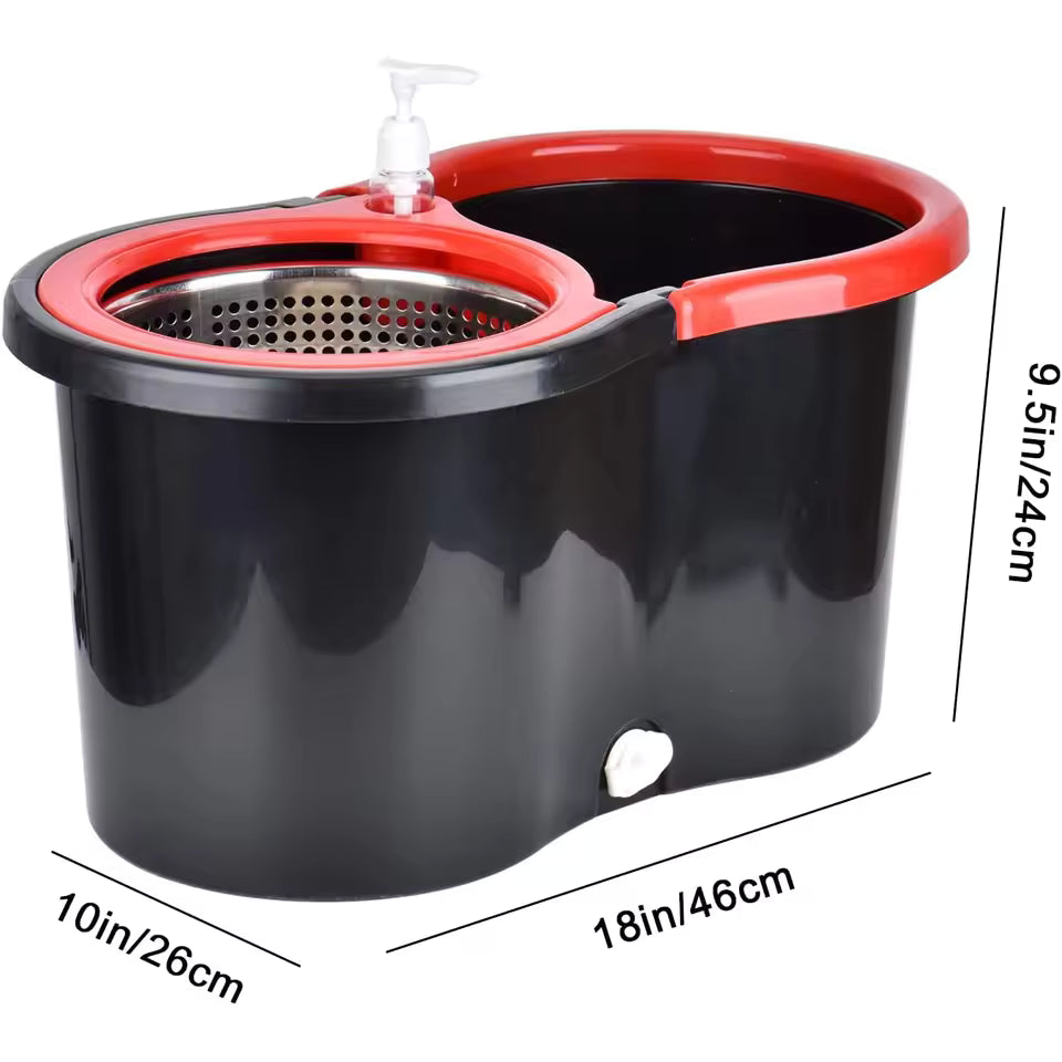 360° Rotating Microfiber Dust Mop | Adjustable Floor Cleaning Mop