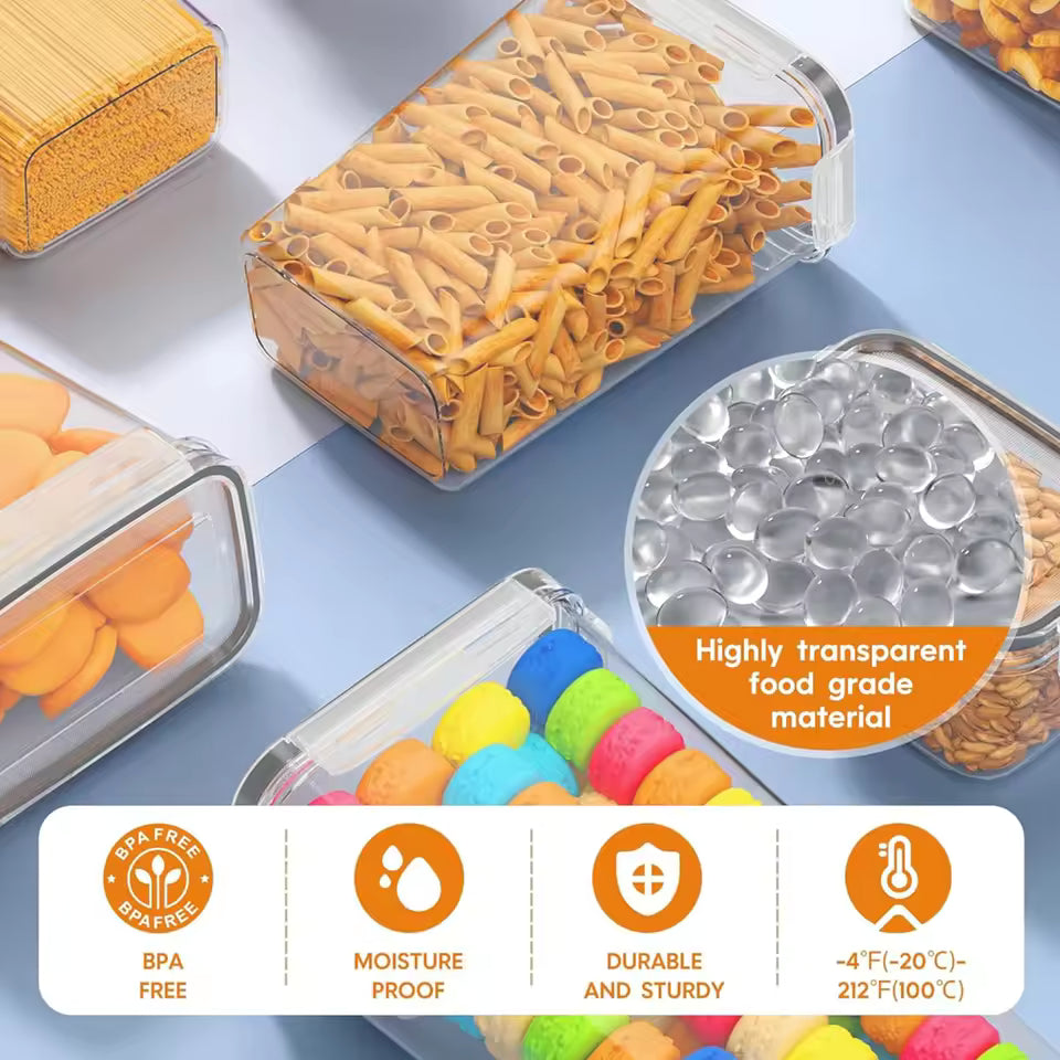 Airtight Food Storage Container Set | BPA-Free Kitchen Pantry Storage Canisters