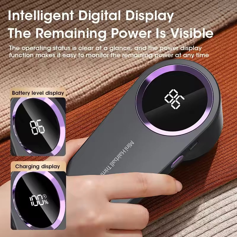 Premium Portable Electric Fabric Lint Remover | Rechargeable Clothes Defuzzer