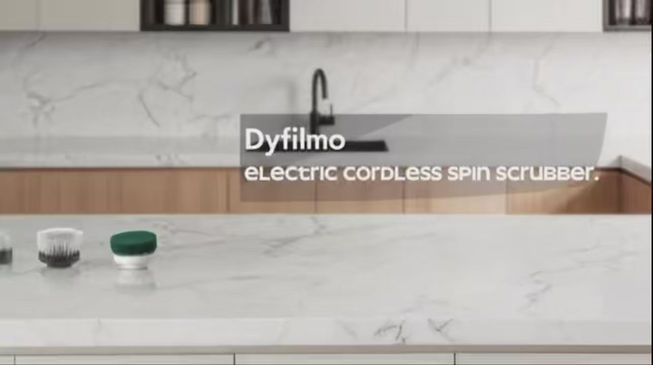 Cordless Electric Spin Scrubber | Rechargeable Bathroom & Kitchen Cleaning Brush